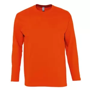 Image of SOLS Mens Monarch Long Sleeve T-Shirt (5XL) (Orange)