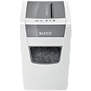 image of Leitz IQ Slim Home Office Cross-Cut Shredder Security Level P-4 10 Sheets