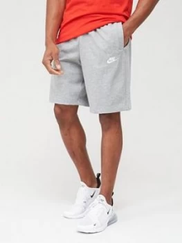 image of Nike Club Jersey Shorts - Dark Grey, Size S, Men