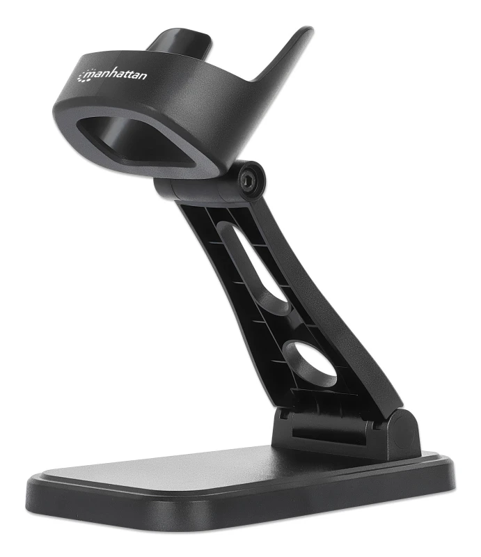 Image of Manhattan Manhattan Adjustable Barcode Scanner Stand, Height and Angle Adjustable, suitable for barcode scanner products 153997, 154116 and 154185, Bl