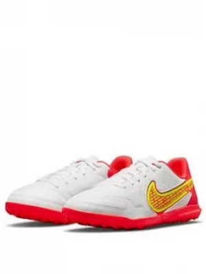 Image of Nike Junior Tiempo 9 Club Astro Turf Football Boot, White, Size 10