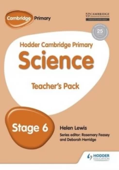 Image of Hodder Cambridge Primary Science. Teachers Pack 6 by Helen Lewis Book