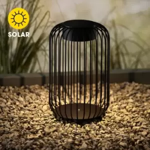 Image of Vogue Dast Outdoor Solar Floor Light Black