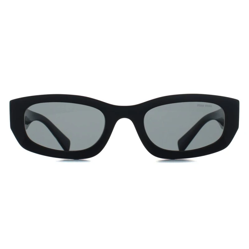 Image of Miu Miu Miu Miu Women Oval Black Dark Grey MUB04S Black One Size Female 8056262660560