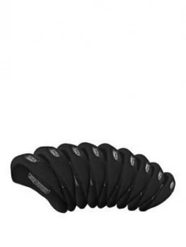 Image of Eze Golf Iron Covers 10Pcs - 4-Sw + Gw - Black