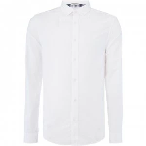 Image of Original Penguin Original Long Sleeve Shirt Mens - White