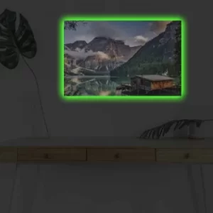 Image of 4570DHDACT-128 Multicolor Decorative LED Lighted Canvas Painting