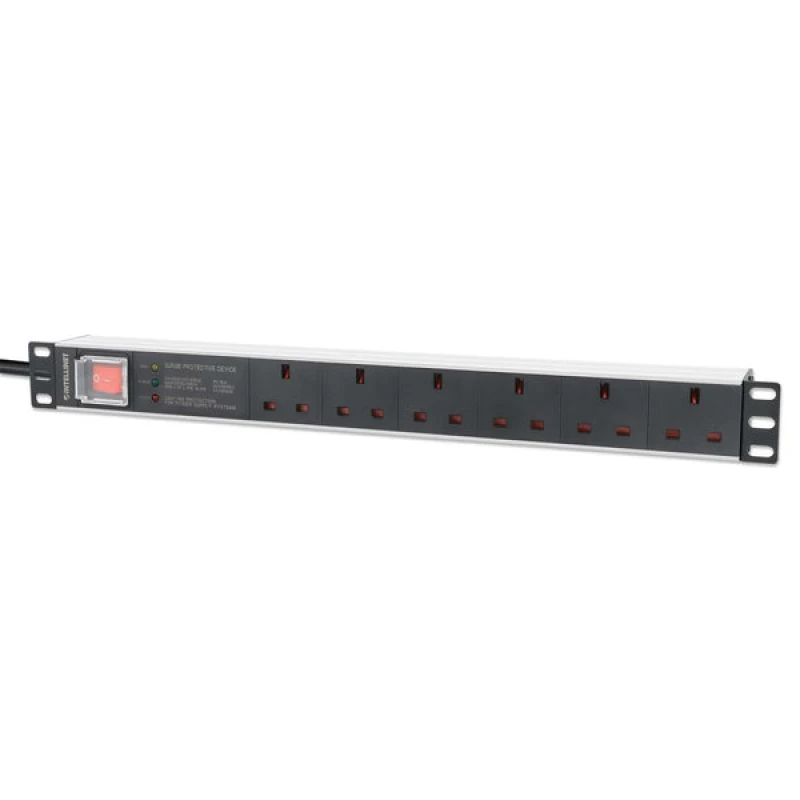 Image of Intellinet 19" PDU 1U 6-WAY UK AC