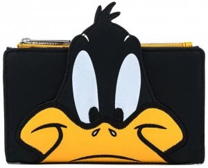 Image of Looney Tunes Loungefly - Daffy Duck Wallet Black white yellow