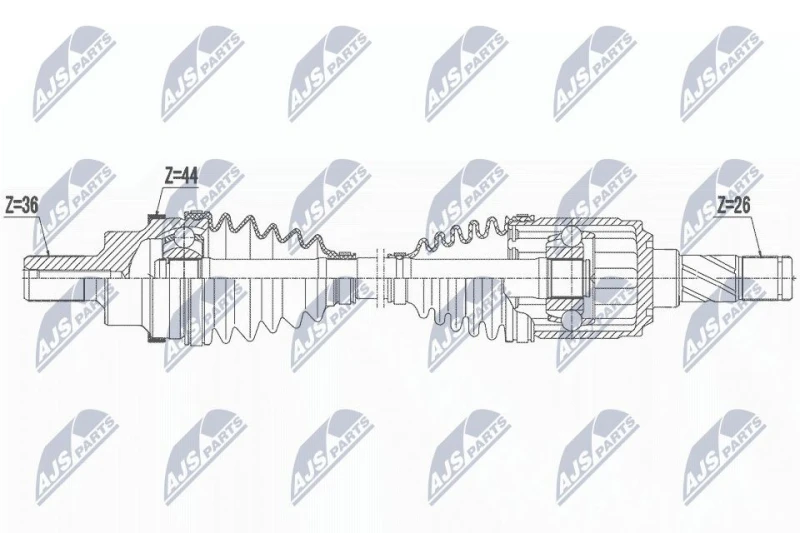 Image of NTY Drive shaft NTY NPW-FR-159