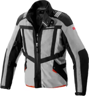Image of Spidi Netrunner H2Out Motorcycle Textile Jacket, black-grey, Size S, black-grey, Size S