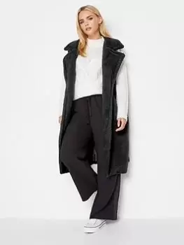 Image of PixieGirl Petite Teddy Longline Gilet, Black, Size 6, Women