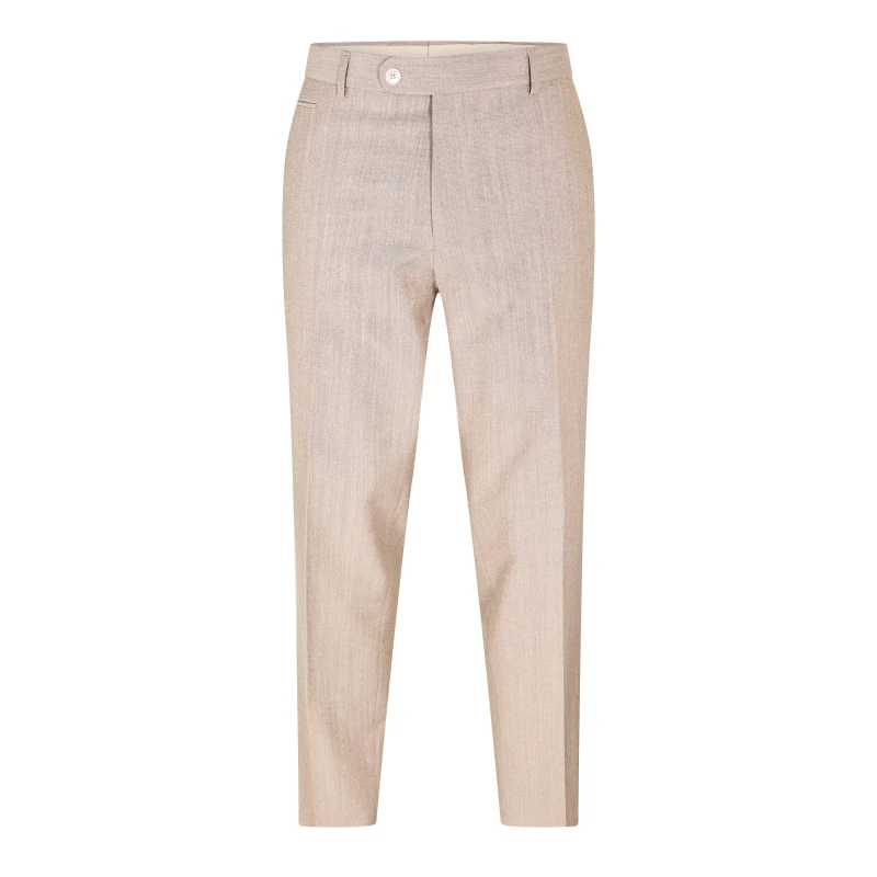 Image of Boss Mens H-Genius-242 Straight Leg Trousers Medium Beige male 32