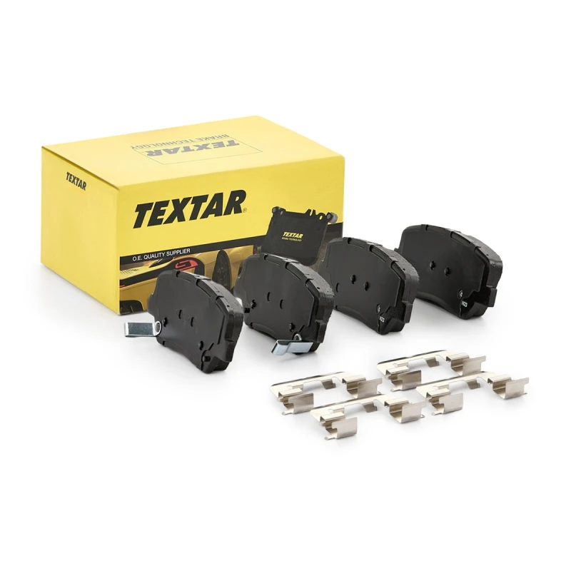 Image of TEXTAR 2575701 Brake pad set with acoustic wear warning, with accessories Brake Pad Set,disc brake (402)