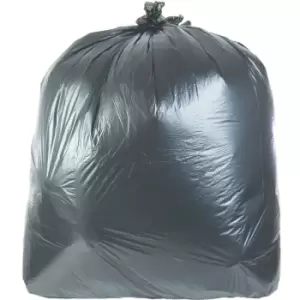 image of 30'X46'X54' 240L l/d Blk Wheelie Bin Liners (100) - Avon