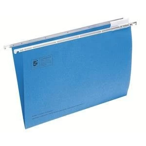 image of 5 Star Suspension File Manilla Heavyweight 180gm2 with Tabs and Inserts Foolscap Blue Pack of 50