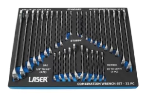 image of Laser Tools 6795 Combination Spanner Set 32pc