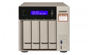 Image of Qnap Tvs-473E-4G/32TB-Red - Ethernet Lan Tower - 4 Bay - Nas