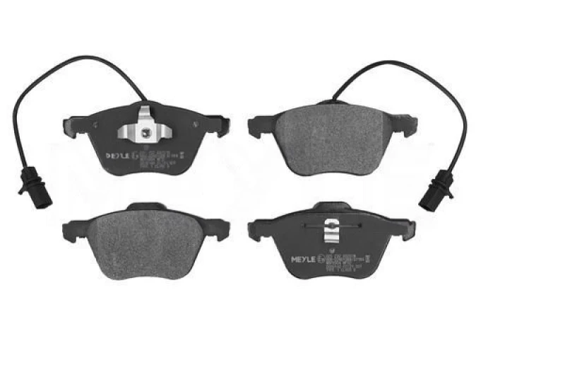 Image of MEYLE 025 232 6920/W Brake pad set Front Axle, incl. wear warning contact, Original Quality, with anti-squeak plate Brake Pad Set,disc brake (402)
