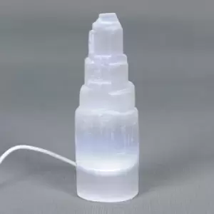 image of USB LED Selenite Mountain Lamp