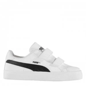 image of Puma Smash Vulc Child Boys Trainers - White/Black