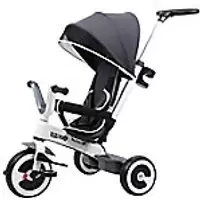 Image of HOMCOM Baby Stroller & Trailer 370-062CG Grey
