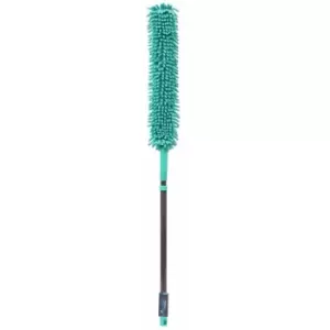 JVL Flexible Chenille Head Duster with Extendable Handle, Turquoise - main image