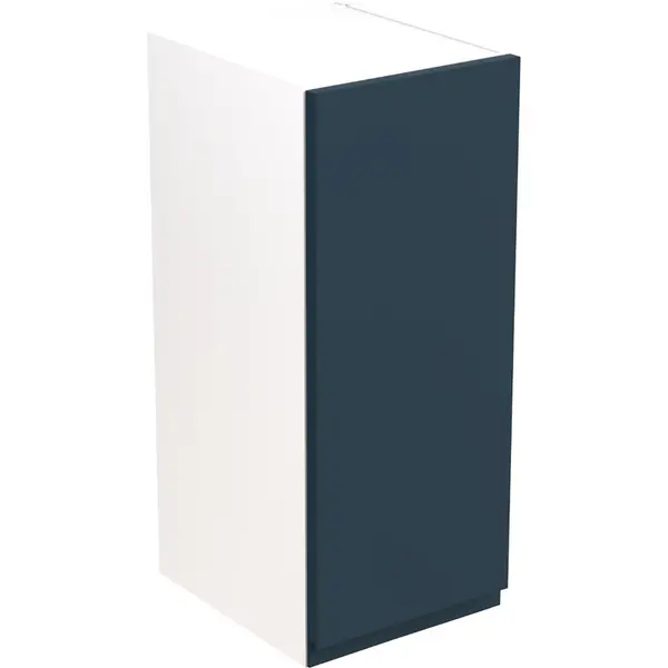 Image of Kitchen Kit Flatpack J-Pull Kitchen Cabinet Wall Unit Ultra Matt 300mm in Indigo Blue MFC