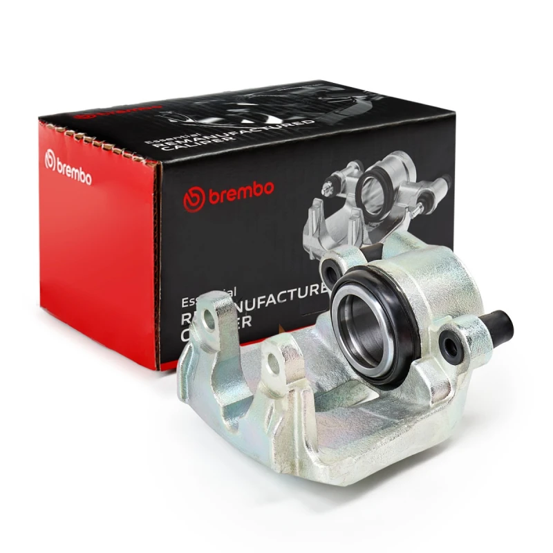 Image of BREMBO F 06 189 Brake caliper ESSENTIAL LINE Front Axle Right Grey Cast Iron Brake Caliper (78)