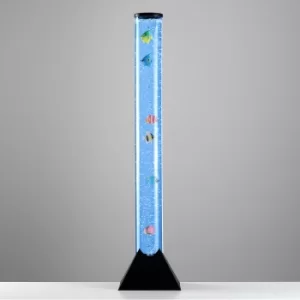 Image of Colour Changing 80cm LED Bubble Tower with 6 Floating Fish