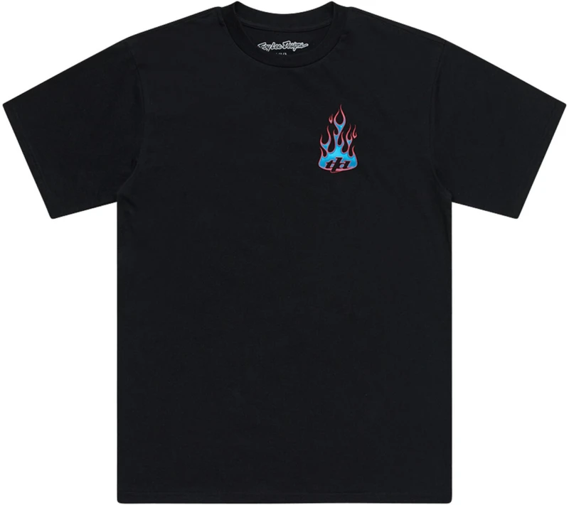 Image of Troy Lee Designs Torched T-Shirt, black-red-blue, Size 2XL for Men