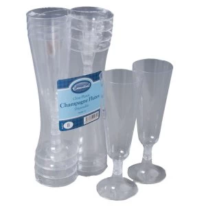 Image of Essential Housewares Plastic Champagne Goblets Pack of 8