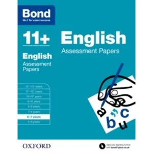 Image of Bond 11+: English: Assessment Papers: 6-7 years by Sarah Lindsay, Bond (Paperback, 2015)
