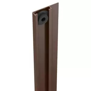 image of DuraPost U Channel Sepia Brown Cover Strip - 2100mm