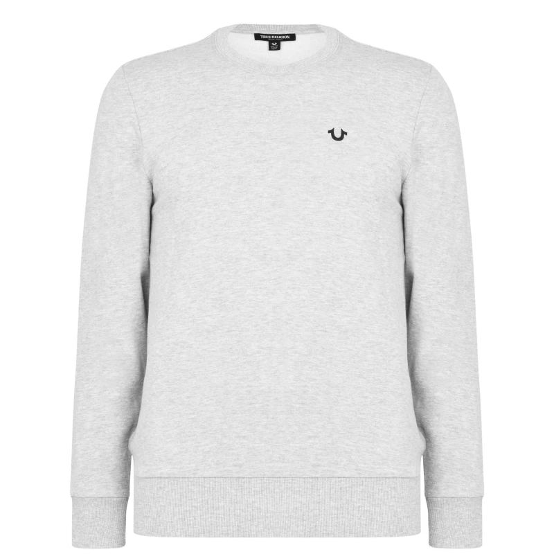 Image of True Religion Horseshoe Sweatshirt - Grey Grey S