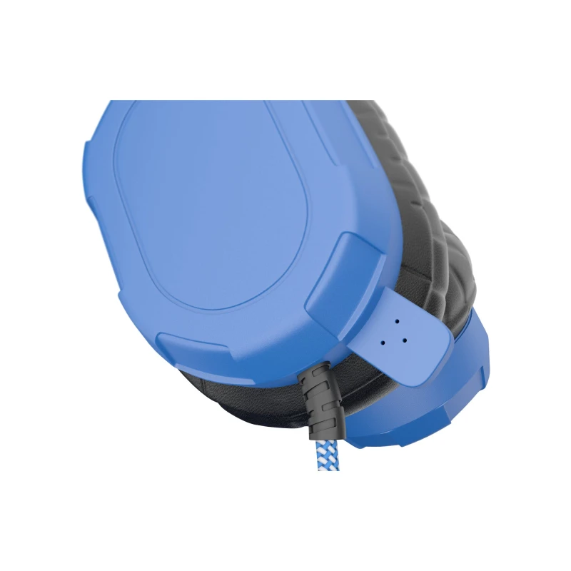 Image of Max Cases MAXCases Extreme Headset w/braided cable, inline volume control and built-in microphone w/3.5mm Connector MC-HPX-BLU