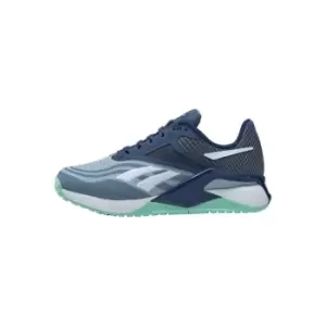 image of Reebok Nano X2 Shoes Womens - Gable Grey / Batik Blue / Hint