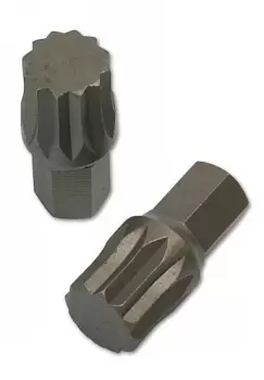 Image of Laser Tools 3799 Spline Bit Set - 2pc Chrome Vanadium
