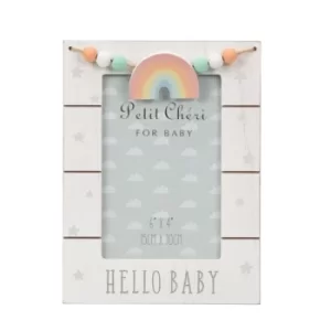 Image of Petit Cheri MDF Photo Frame "Hello Baby 4" x 6"