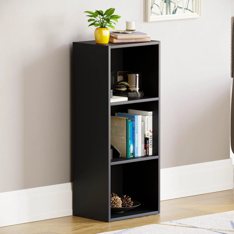 Image of Lassic Vida Designs Oxford 3 Tier Cube Bookcase Black unisex 3 Tier