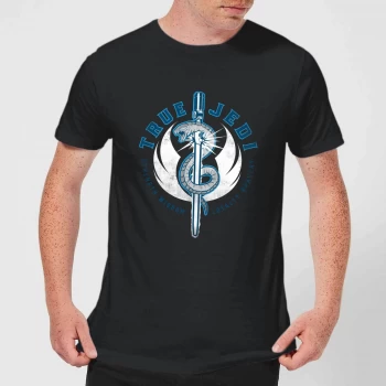 Image of Star Wars: The Rise Of Skywalker True Jedi Mens T-Shirt - Black - 3XL - Black