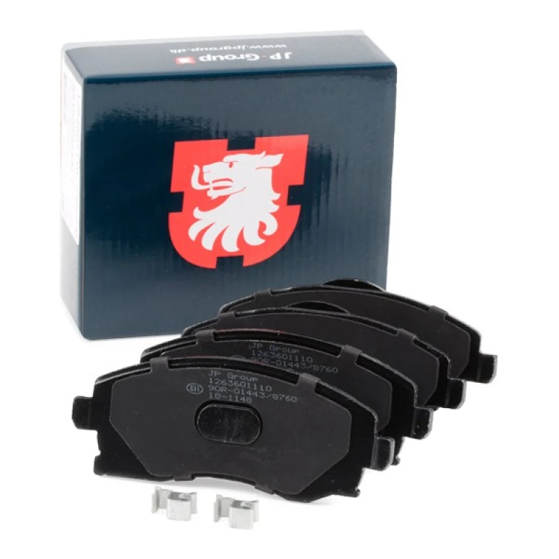 Image of JP GROUP 1263601110 Brake pad set JP with acoustic wear warning Brake Pad Set,disc brake (402)