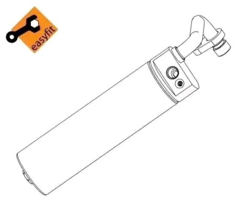 Image of NRF 33367 Receiver Drier EASY FIT Aluminium, with seal ring, with gaskets/seals Aluminium Dryer,air conditioning (851)