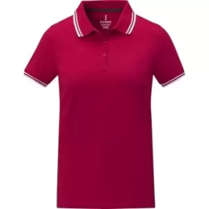 Elevate Womens/Ladies Amarago Short-Sleeved Polo Shirt (XL) (Red)