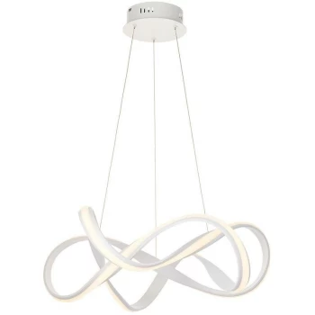 Image of Endon Directory Lighting - Endon Synergy - LED Ceiling Pendant Textured White & White Silicone