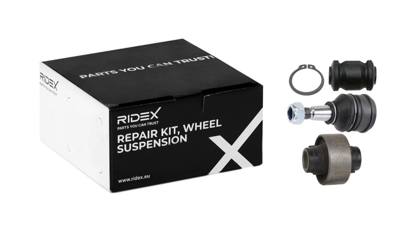 Image of RIDEX 771R0112 Repair Kit, wheel suspension Left, with rubber mount Repair Kit,wheel suspension (771)