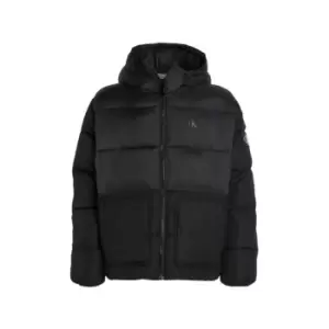 Calvin Klein Jeans Mix Media Puffer - Black