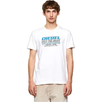 Diesel Only The Brave T Shirt - White 100