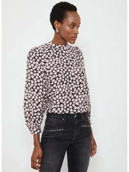 Image of Mint Velvet Elle Floral Print Full Sleeve Top - Multi