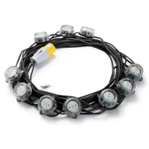 Image of Defender E89354 22m Heavy Duty LED Encapsulated Festoon String Lights 50W 110V